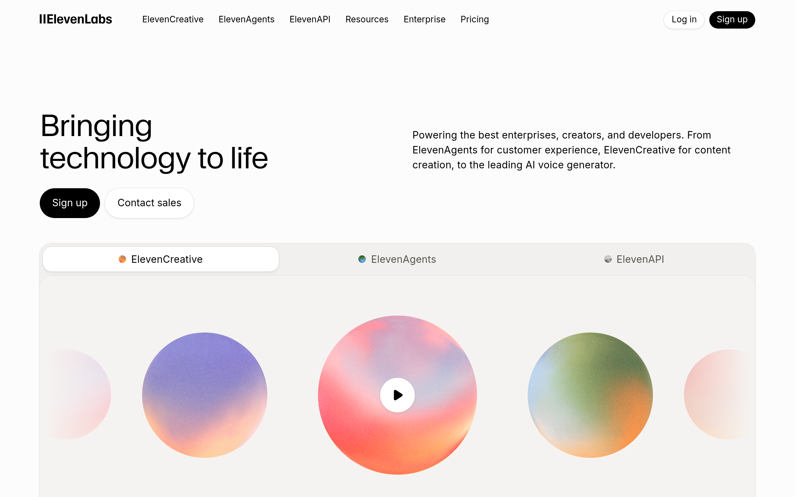 ElevenLabs screenshot 2