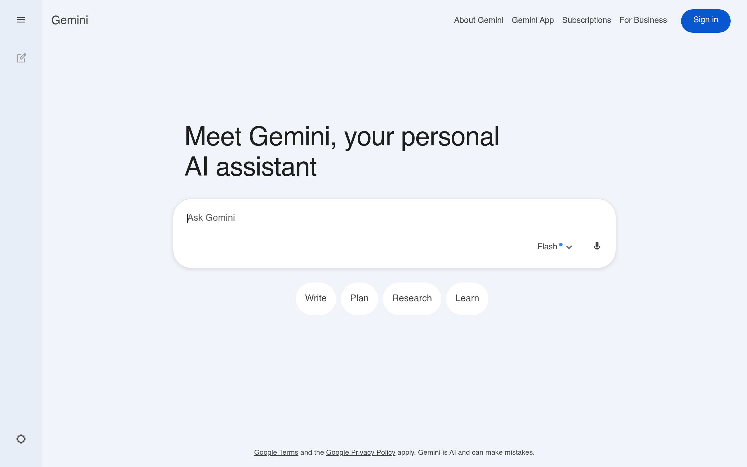 Google Gemini screenshot 2
